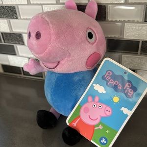 Peppa Pig GEORGE PIG Plush / Hasbro / 9” / Soft / Kawaii / BRAND NEW
